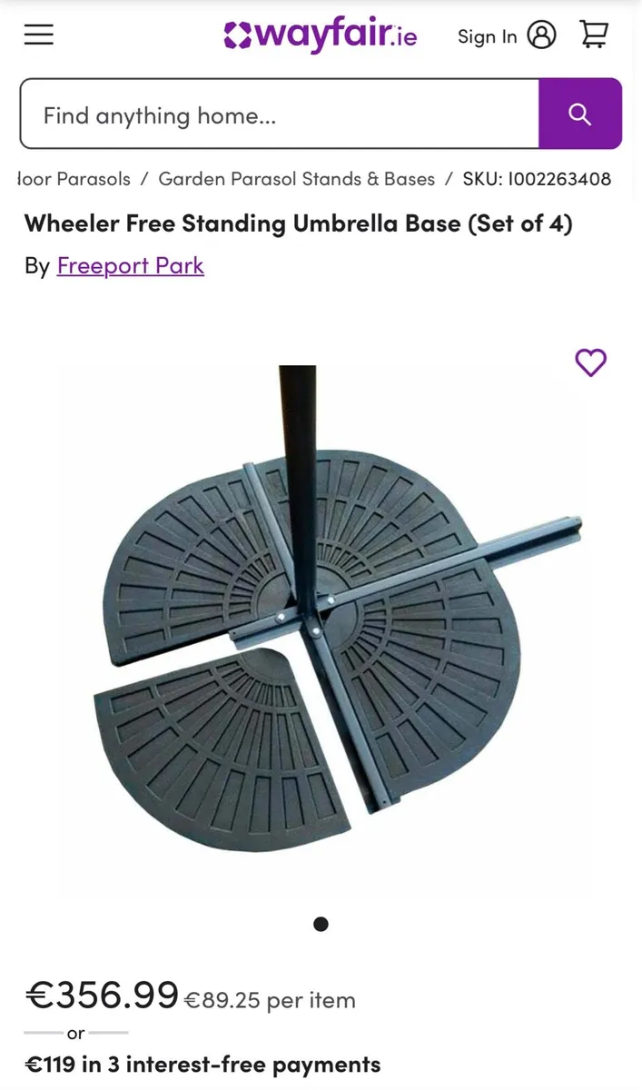 Parasol Base Weights - Image 1
