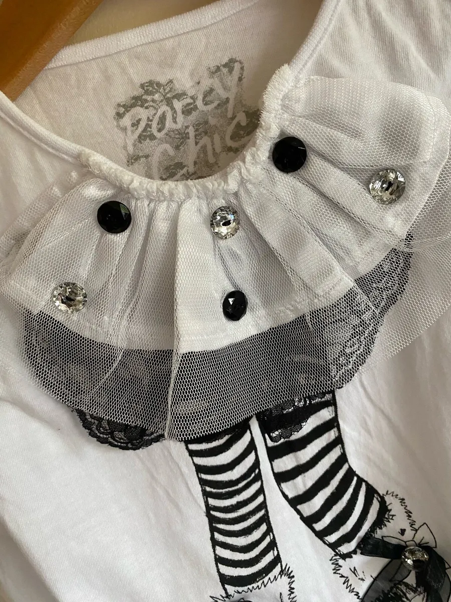 Girl’s New Occasion White Elegant Long Sl Top - Image 3