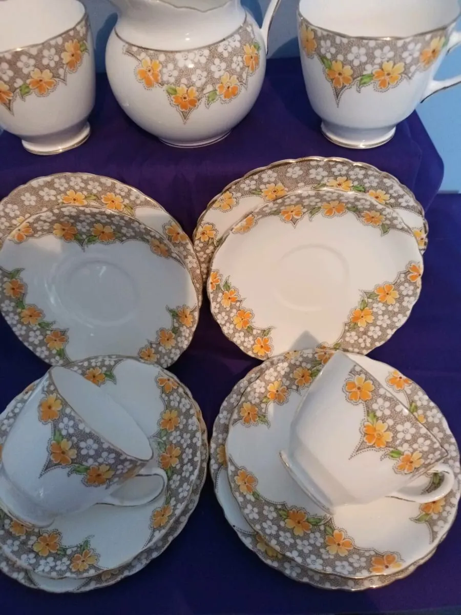 Vintage  Art Decco part Breakfast  Set China. - Image 3