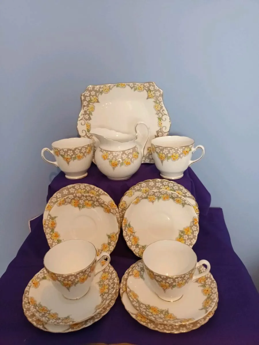 Vintage  Art Decco part Breakfast  Set China. - Image 4