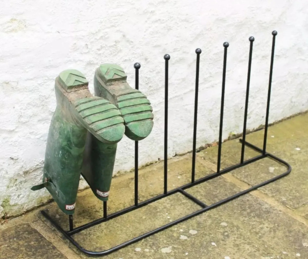 Steel Welly Boot Rack (4 Pairs) NEW - Image 4