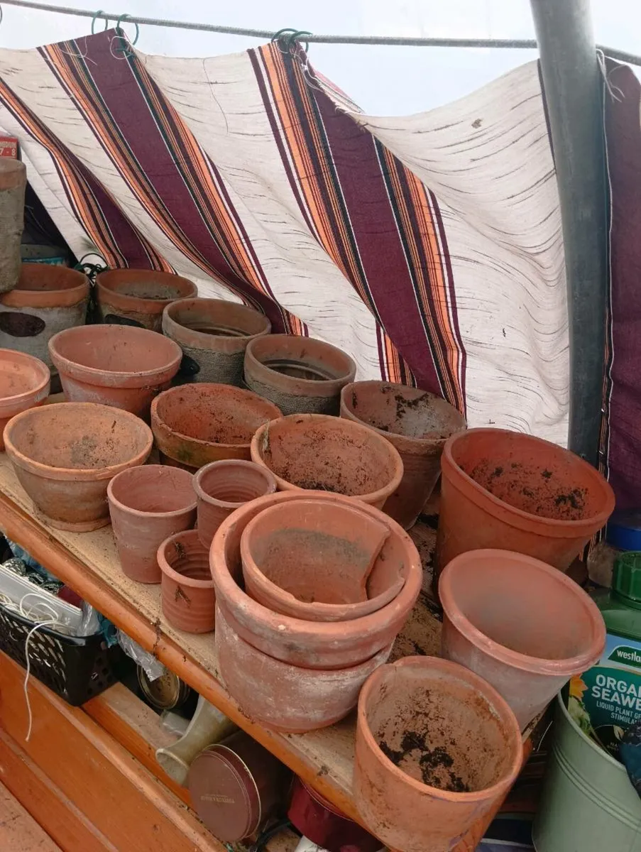 Selection of terracotta pots various sizes,25 - Image 3