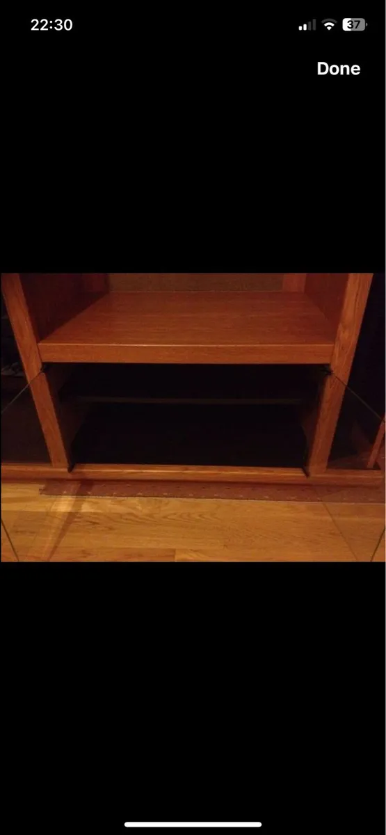 American Oak TV and DVD Storage Unit - Image 1