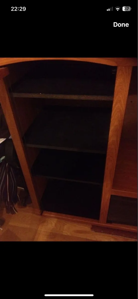 American Oak TV and DVD Storage Unit - Image 4