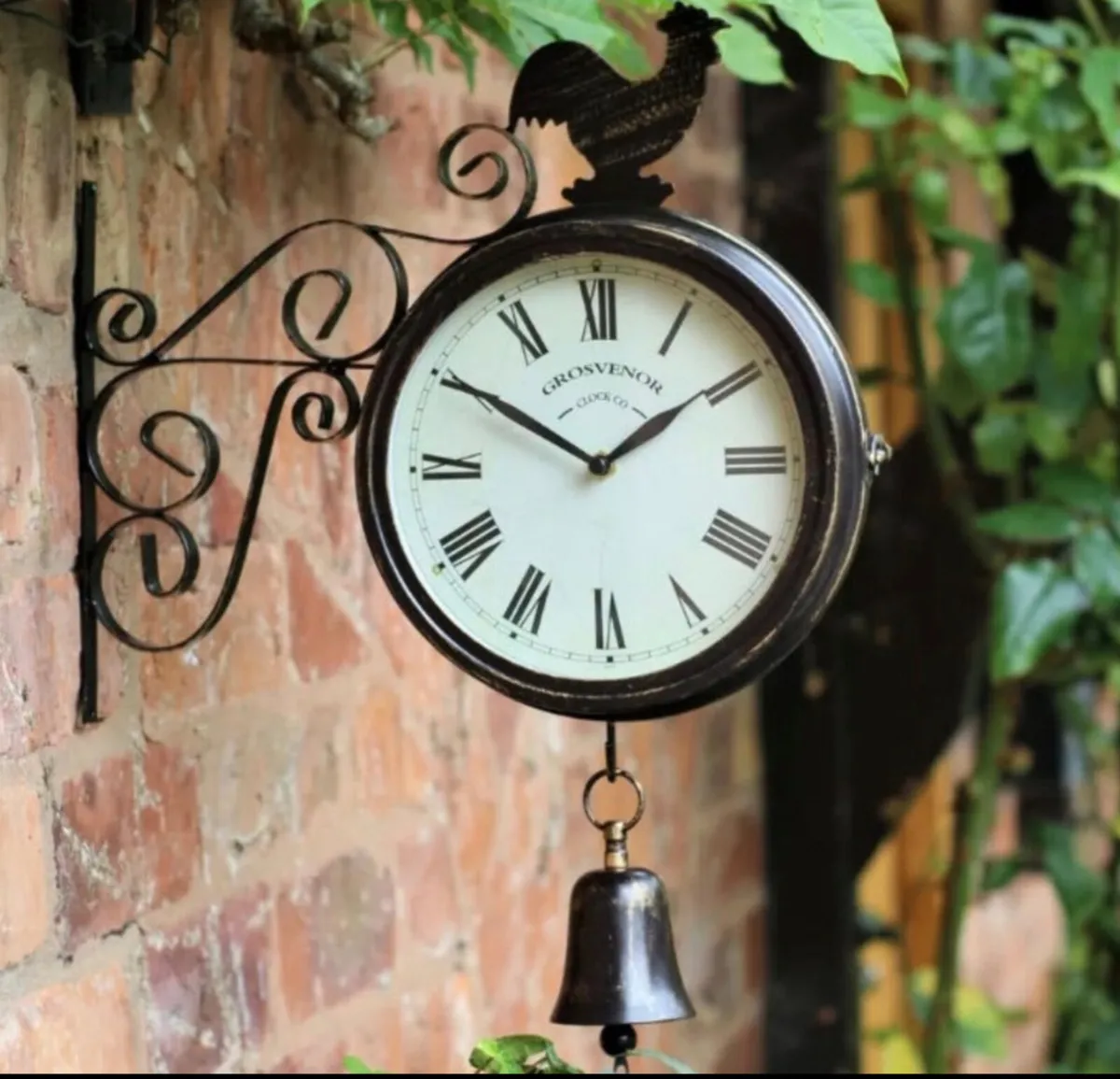 NEW Double Sided Outdoor Garden Clock - Image 4