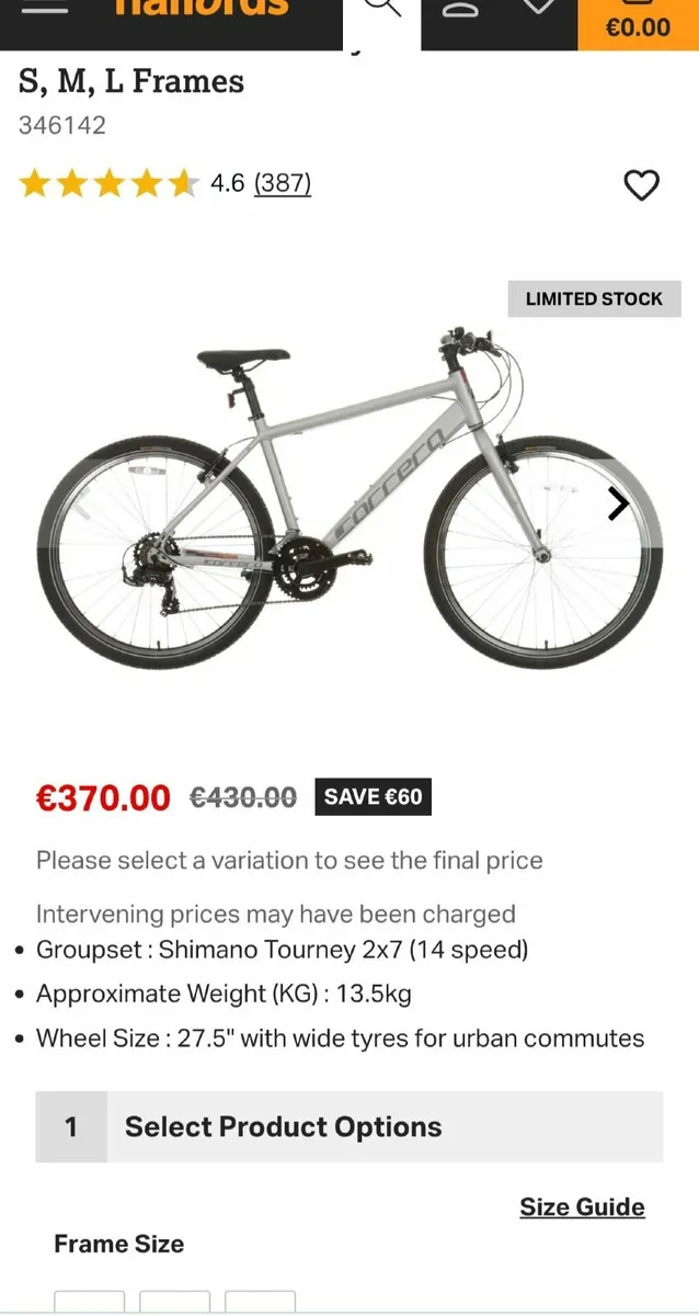 Carrera Parva Hybrid Bike - Image 4