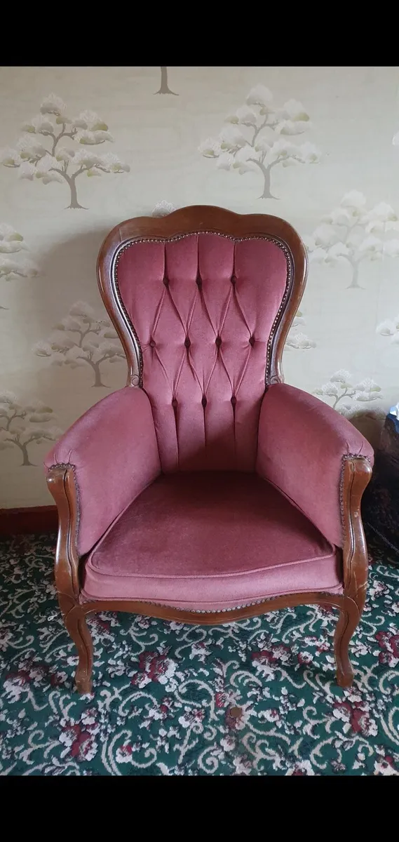 Antique Victorian Armchair - Image 1