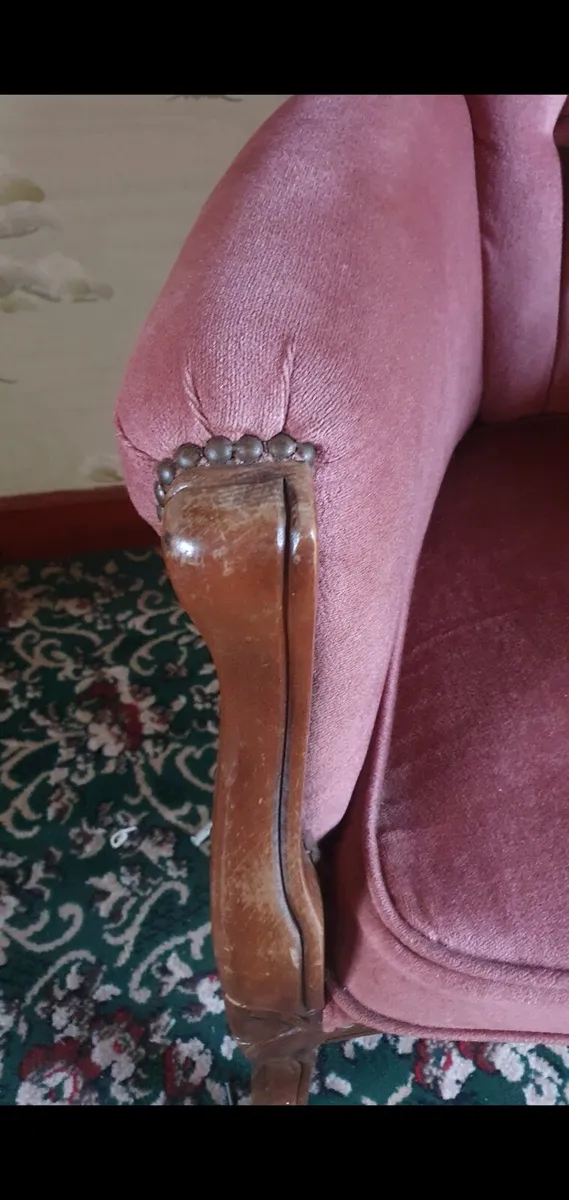 Antique Victorian Armchair - Image 3