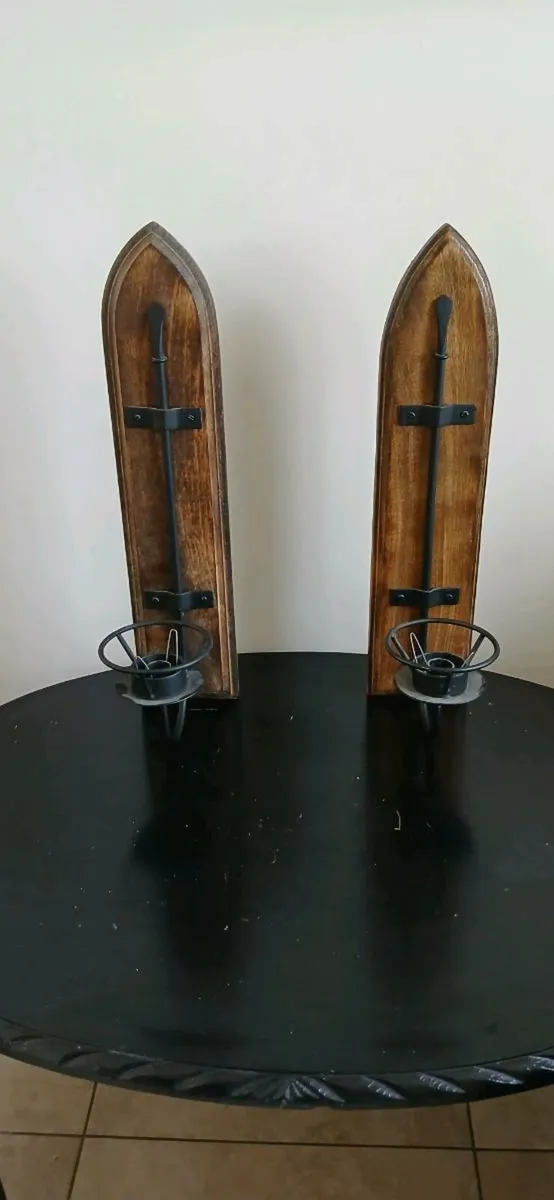 Wall mounted candle holders - Image 1