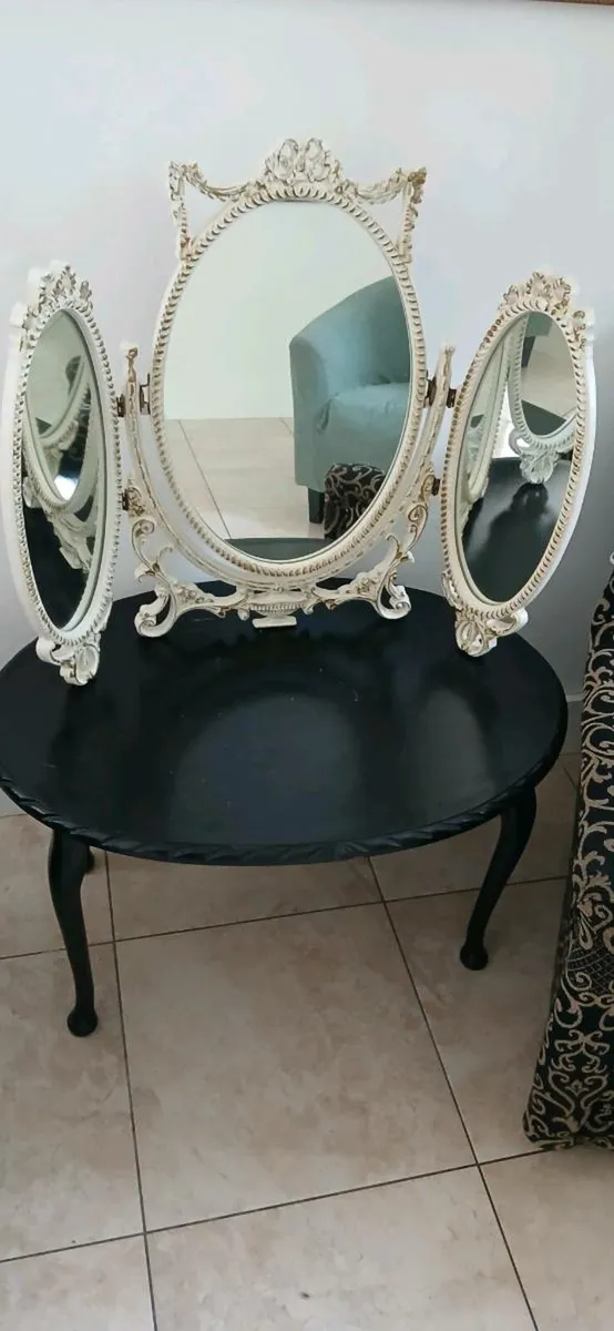 French style dressing table mirror - Image 4
