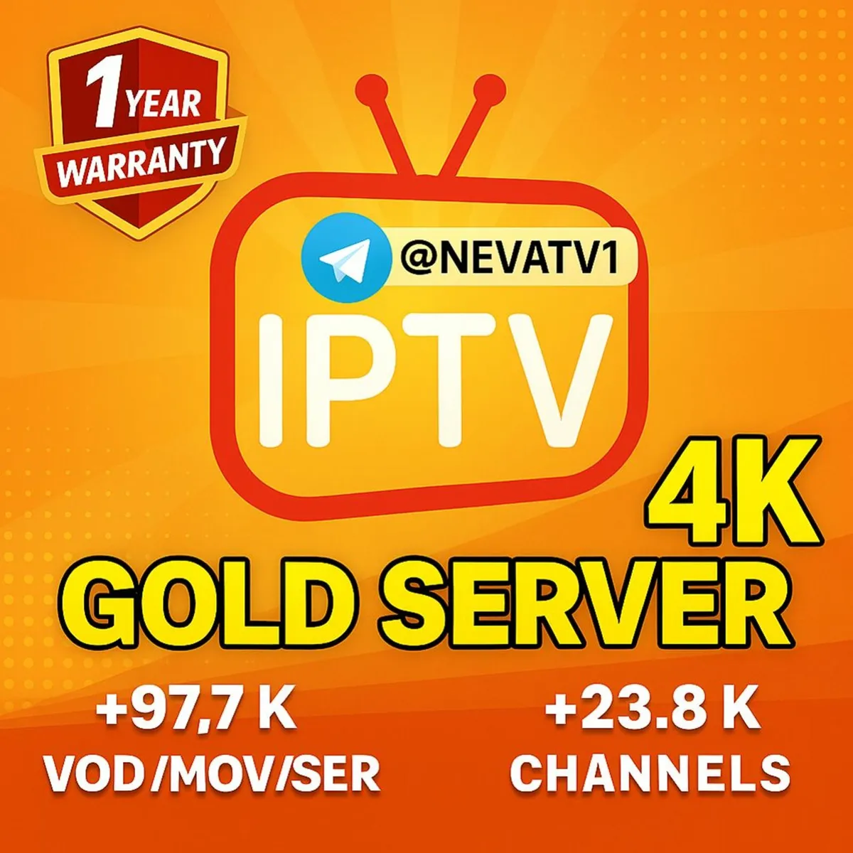 Sub IP-TV Fast Server 4K (All Devices) - 1 year