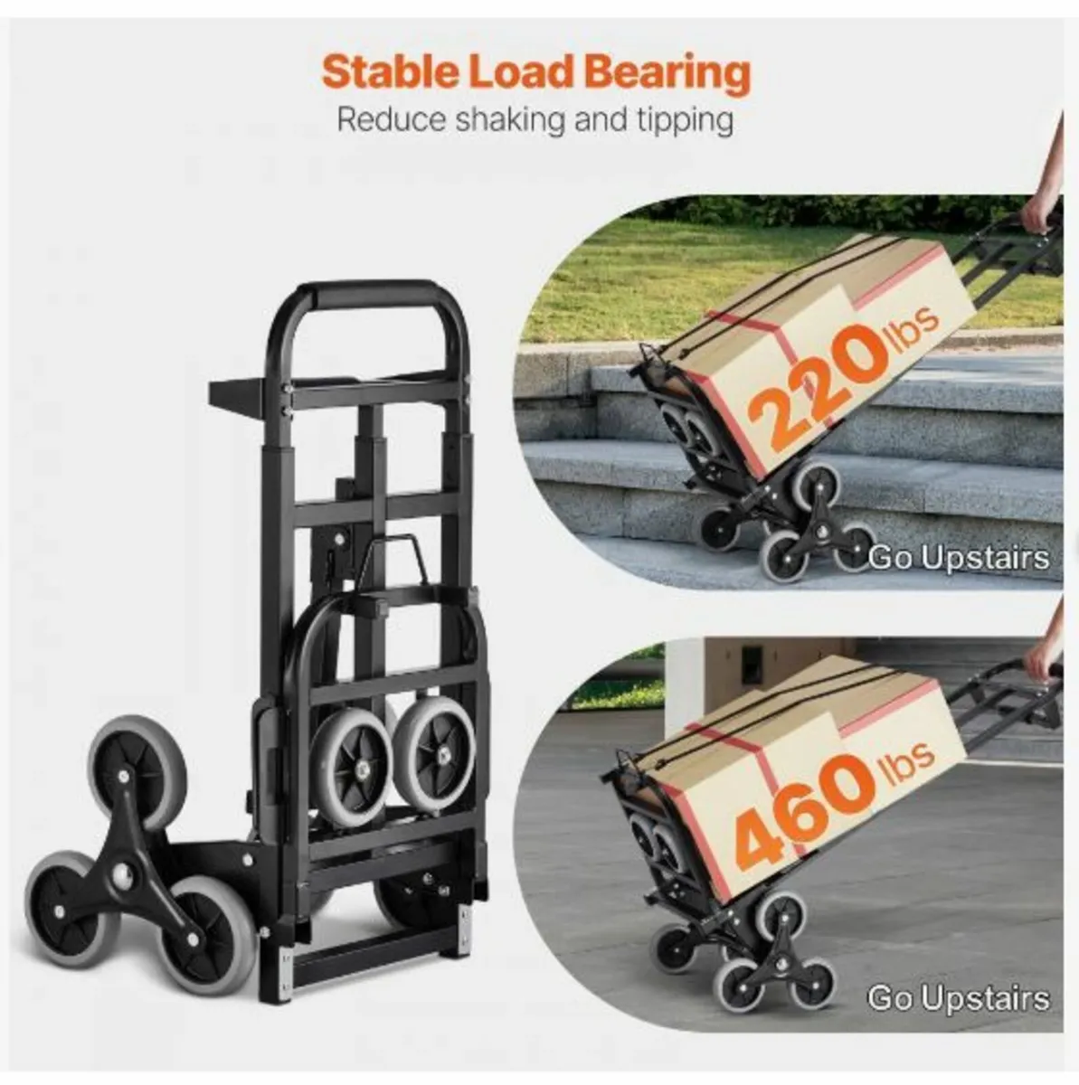 Stair Climbing Cart Heavy Duty Folding Hand Truck - Image 3