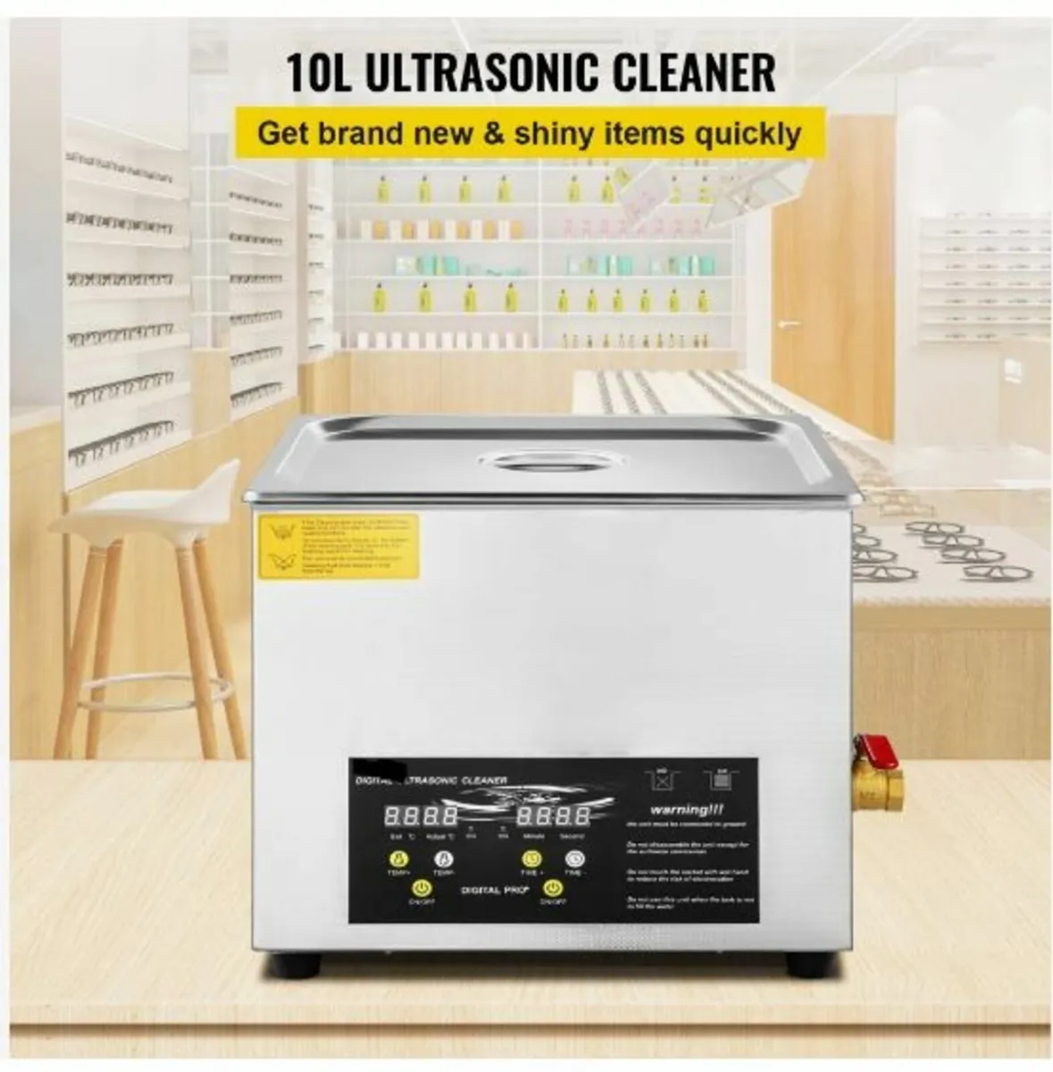 10L Digital Ultrasonic Cleaner Heater Timer Jewel - Image 3