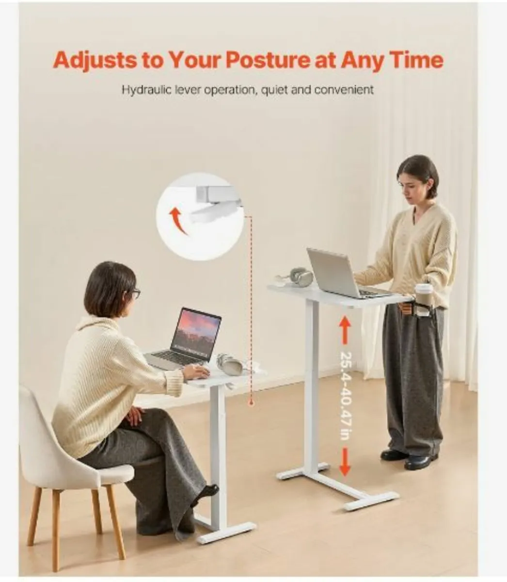 Overbed Table Mobile Bed Side Desk - Image 3