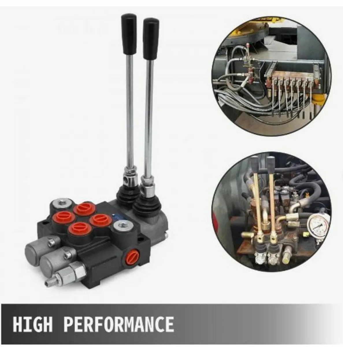 2 Spool Hydraulic Directional Control Valve 11gpm - Image 3