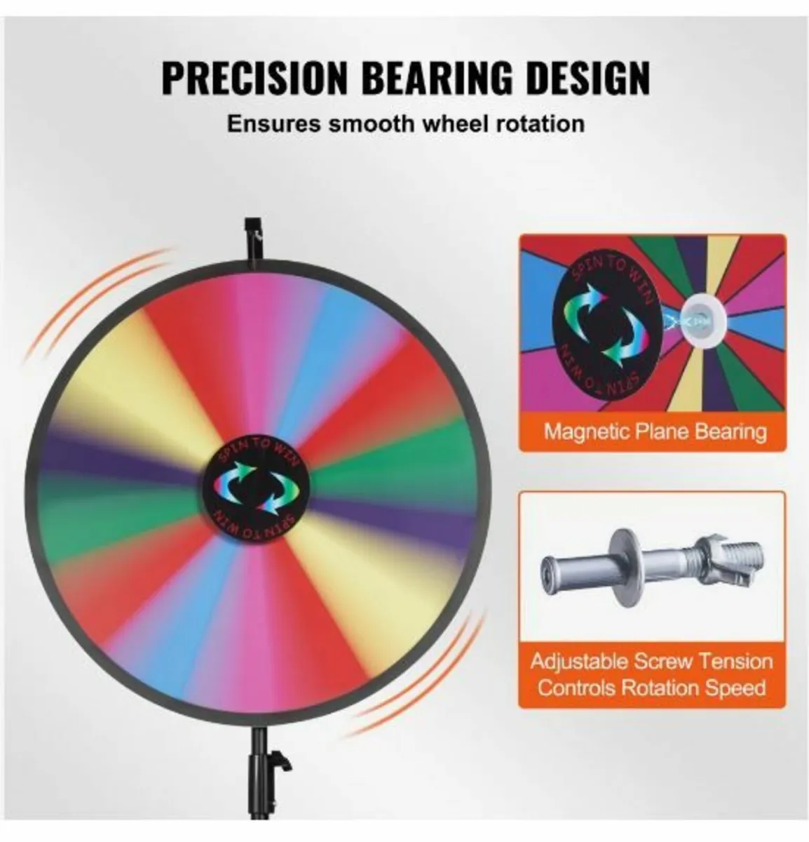24” Color Prize Wheel Tripod Floor Stand Color - Image 4