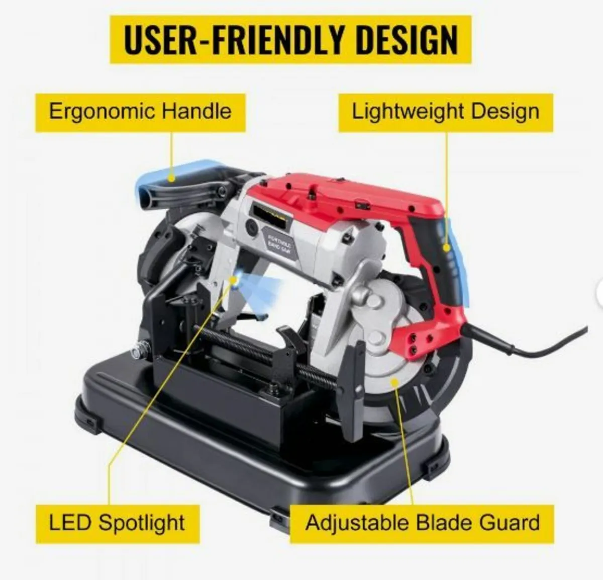 Portable Band Saw, with Removable Alloy Steel Base - Image 4