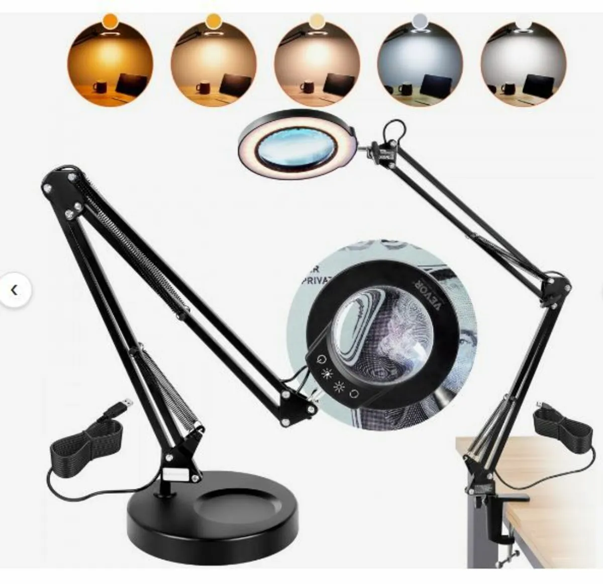 Magnifying Glass with Light & Base - Image 1