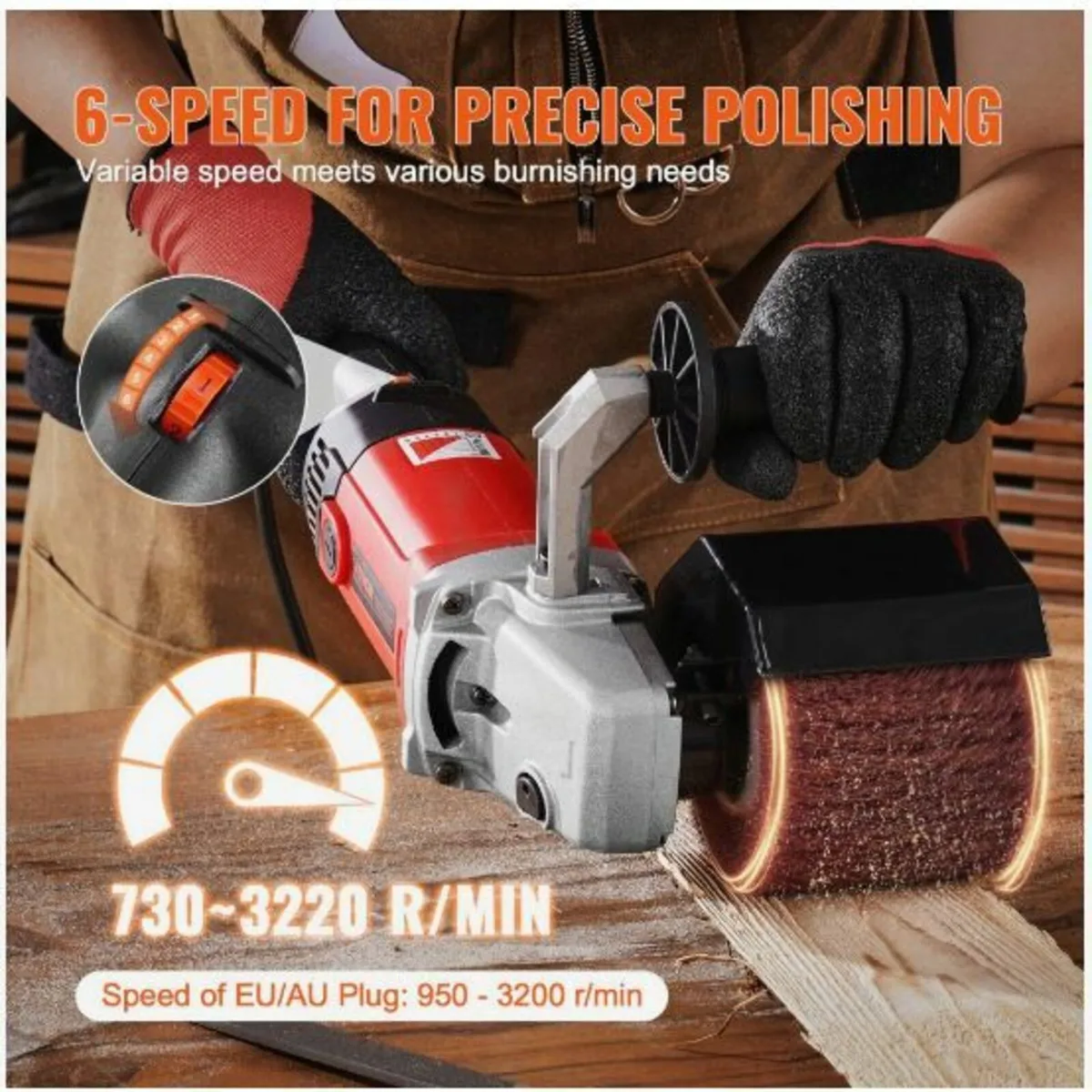 Burnishing Polishing Machine 1200W 6-Speed - Image 3
