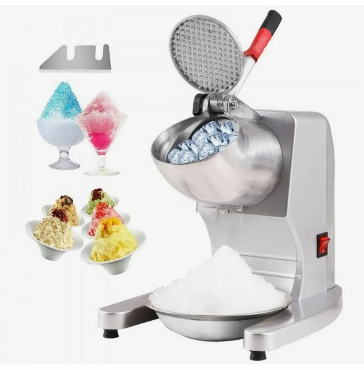 Electric Ice Crusher Machine 220LBS/Hr Snow Cone - Image 1
