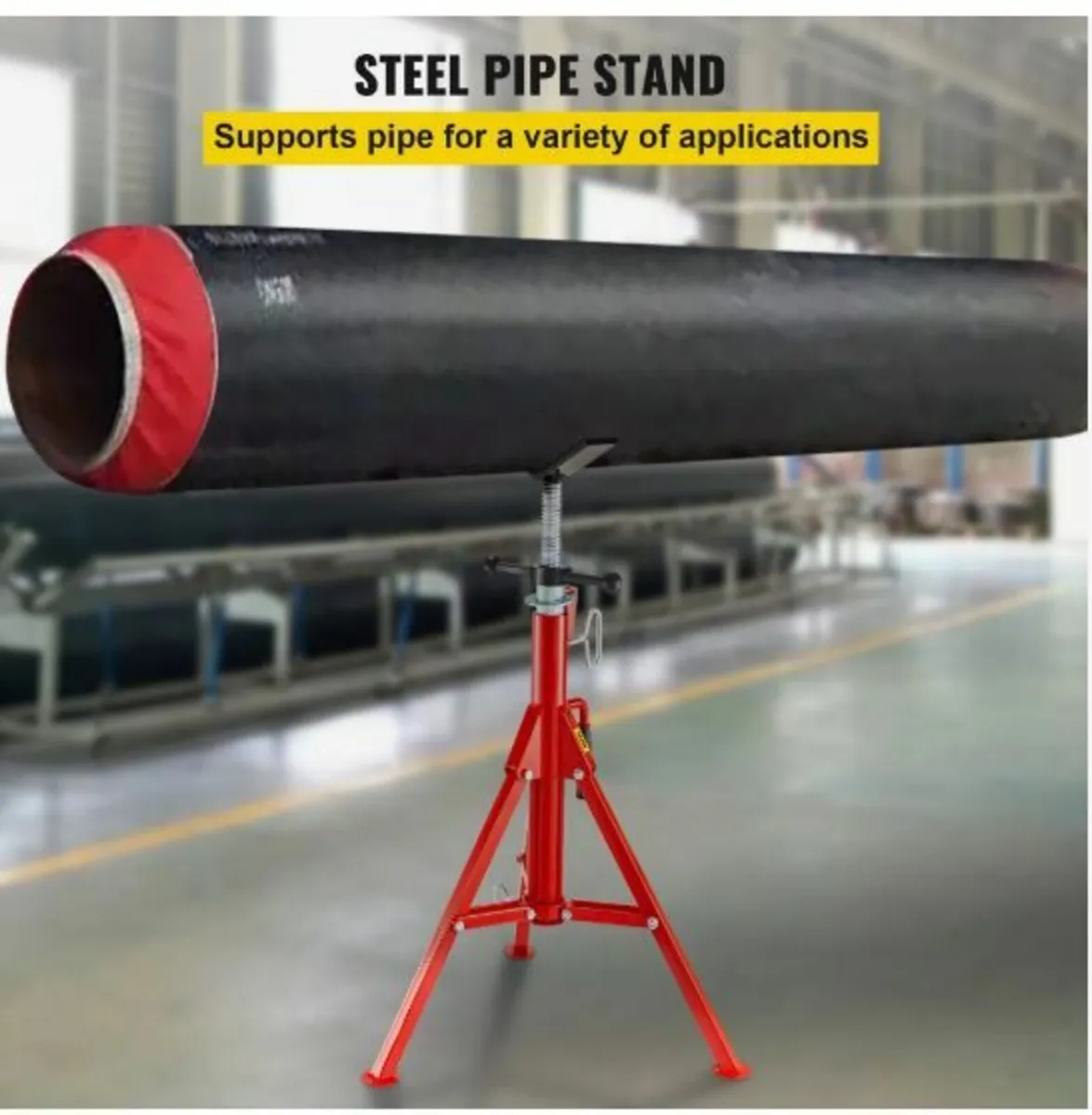 V Head Pipe Stand Adjustable Height 28-52 inch - Image 3