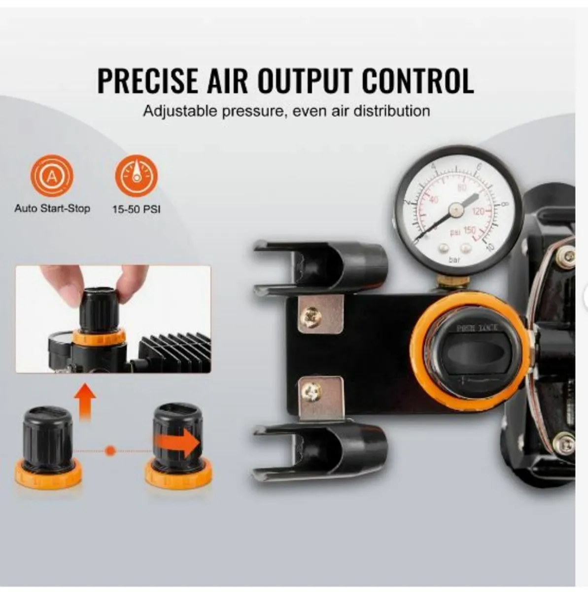 Airbrush Kit Dual Fan Air Compressor - Image 2