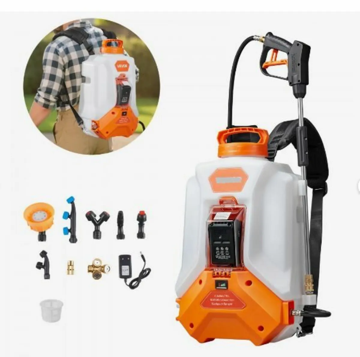 4 Gal Battery Powered Backpack Sprayer - Image 1