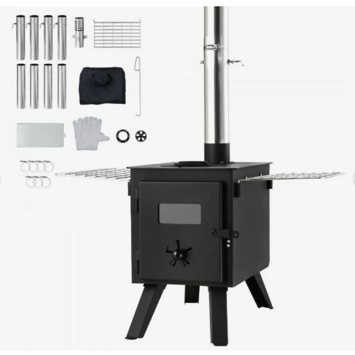 Wood Stove, 86 inch, Alloy Steel Camping - Image 2