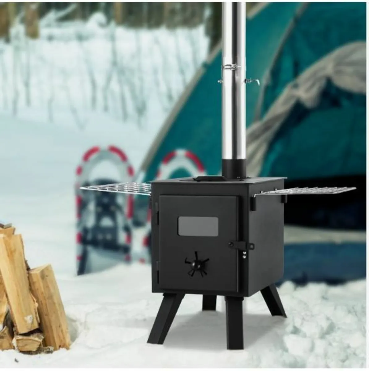 Wood Stove, 86 inch, Alloy Steel Camping - Image 4