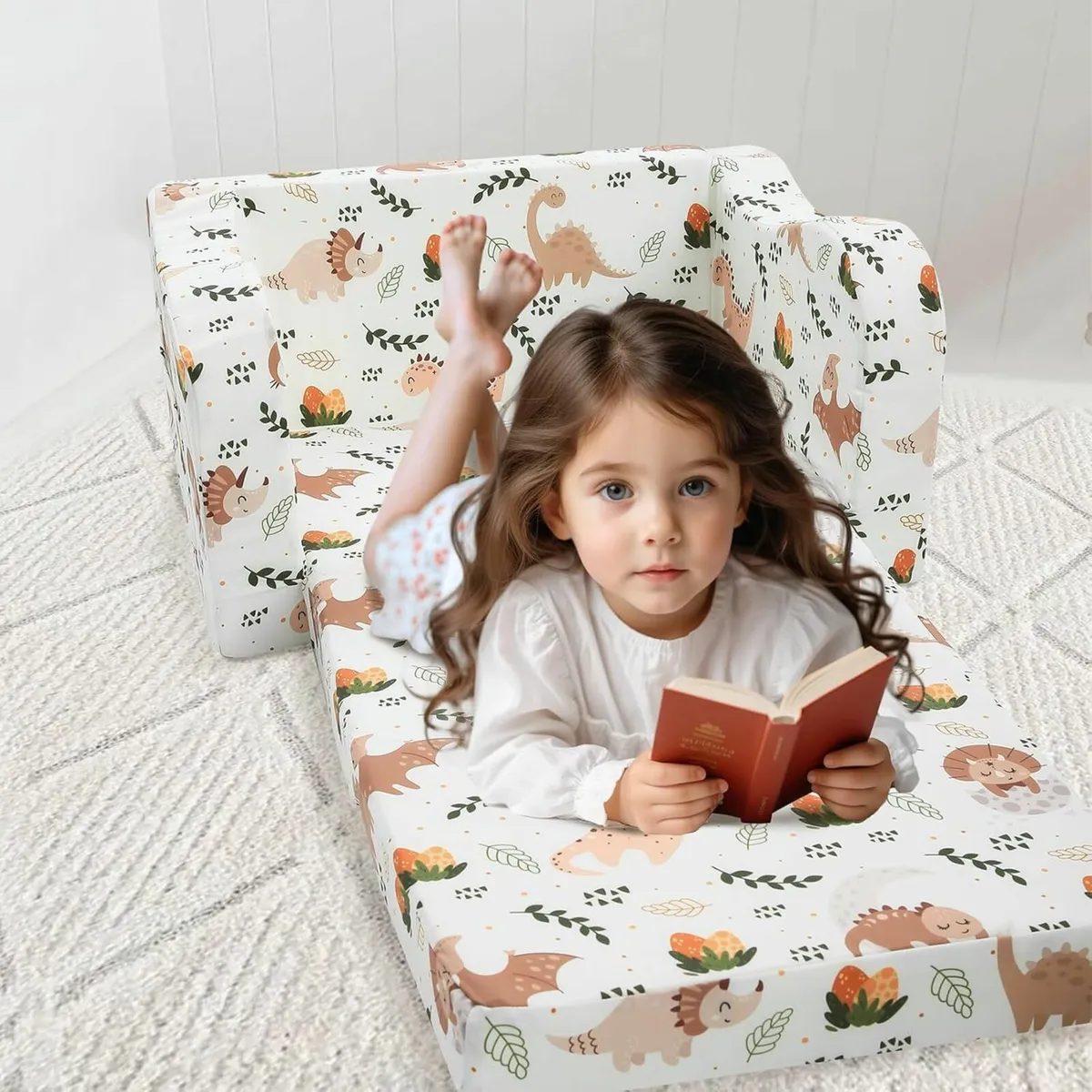 Kids Couch, Folding Toddler Chair Comfy Toddlers - Image 4
