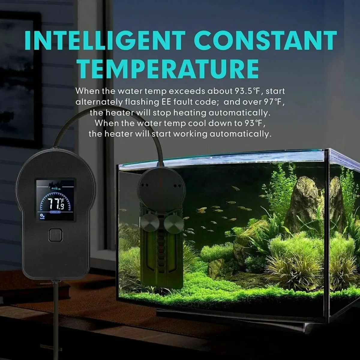 Underwater Aquarium Heater 800W Submersible - Image 2