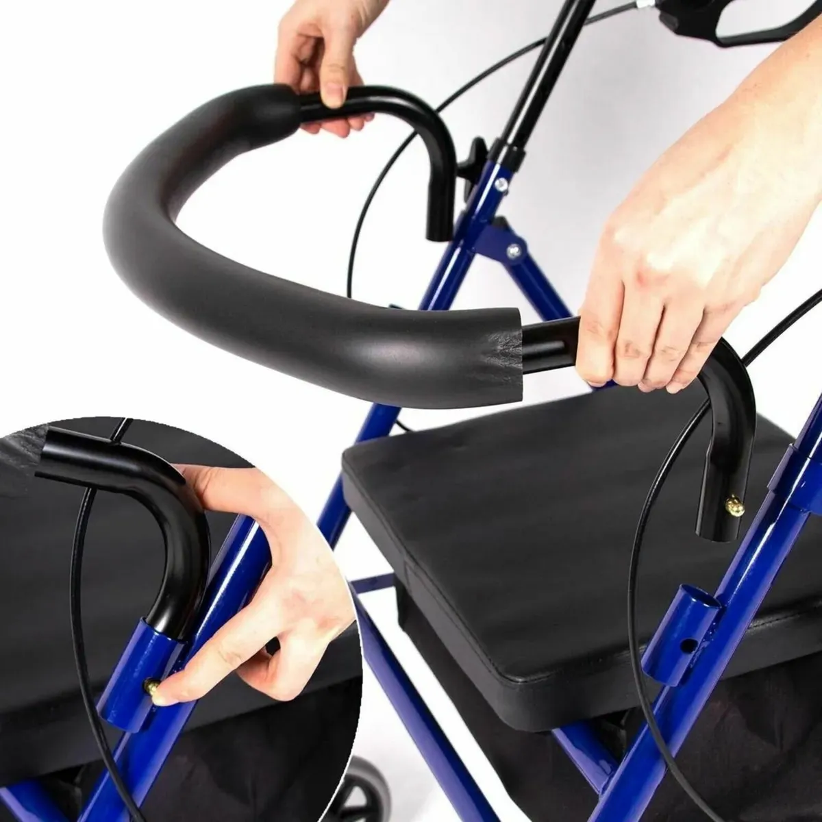 Rollator lightweight with foldable basket tray - Image 2