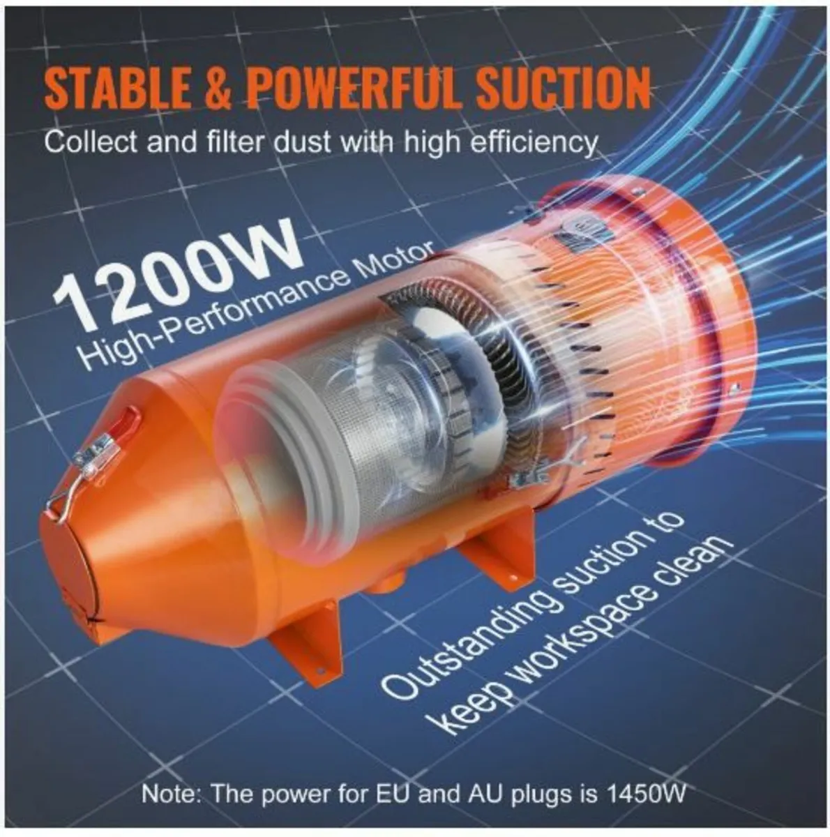 Dust Collection System: 1450W Dust - Image 4