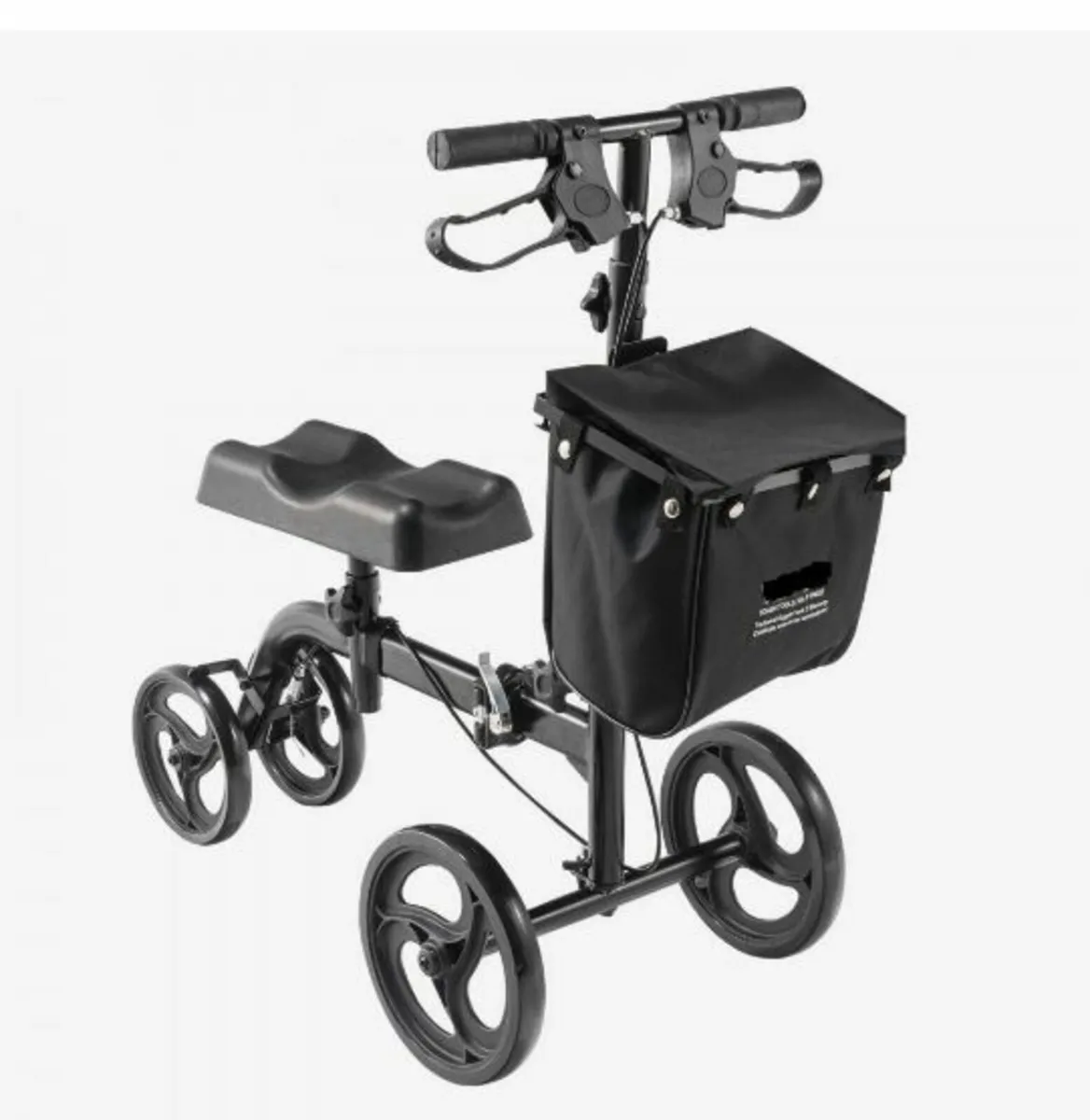 Folding Knee Scooter, Carbon Steel - Image 1