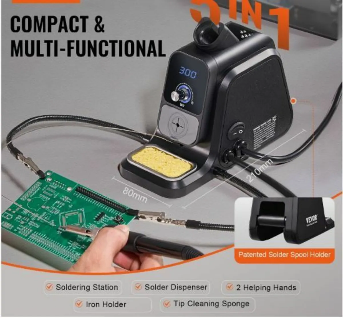 Soldering Iron Station 80W LED Display - Image 2