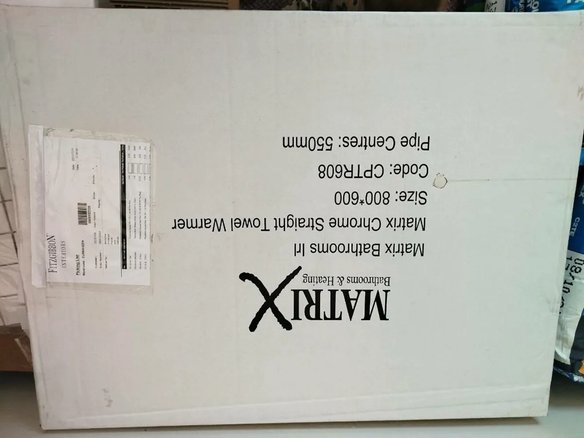 Towel radiator and valves new in box - Image 3