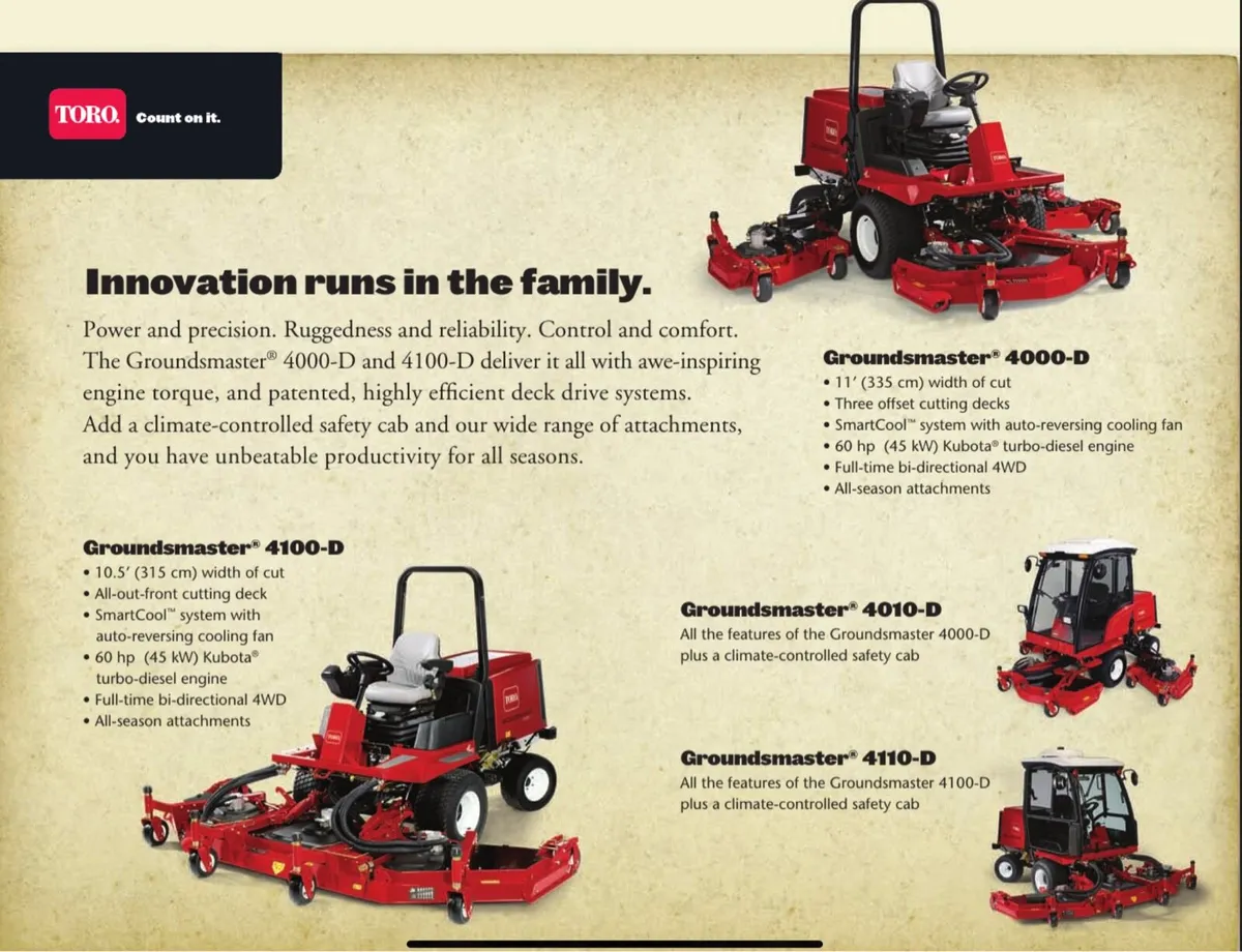 Toro professional grounds mower. - Image 2