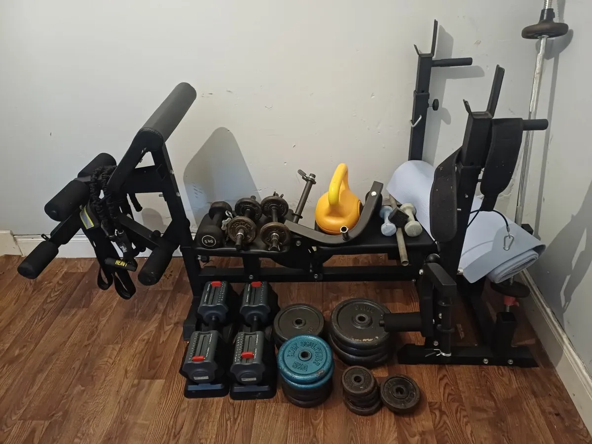 All in 1 bench and weights - Image 2