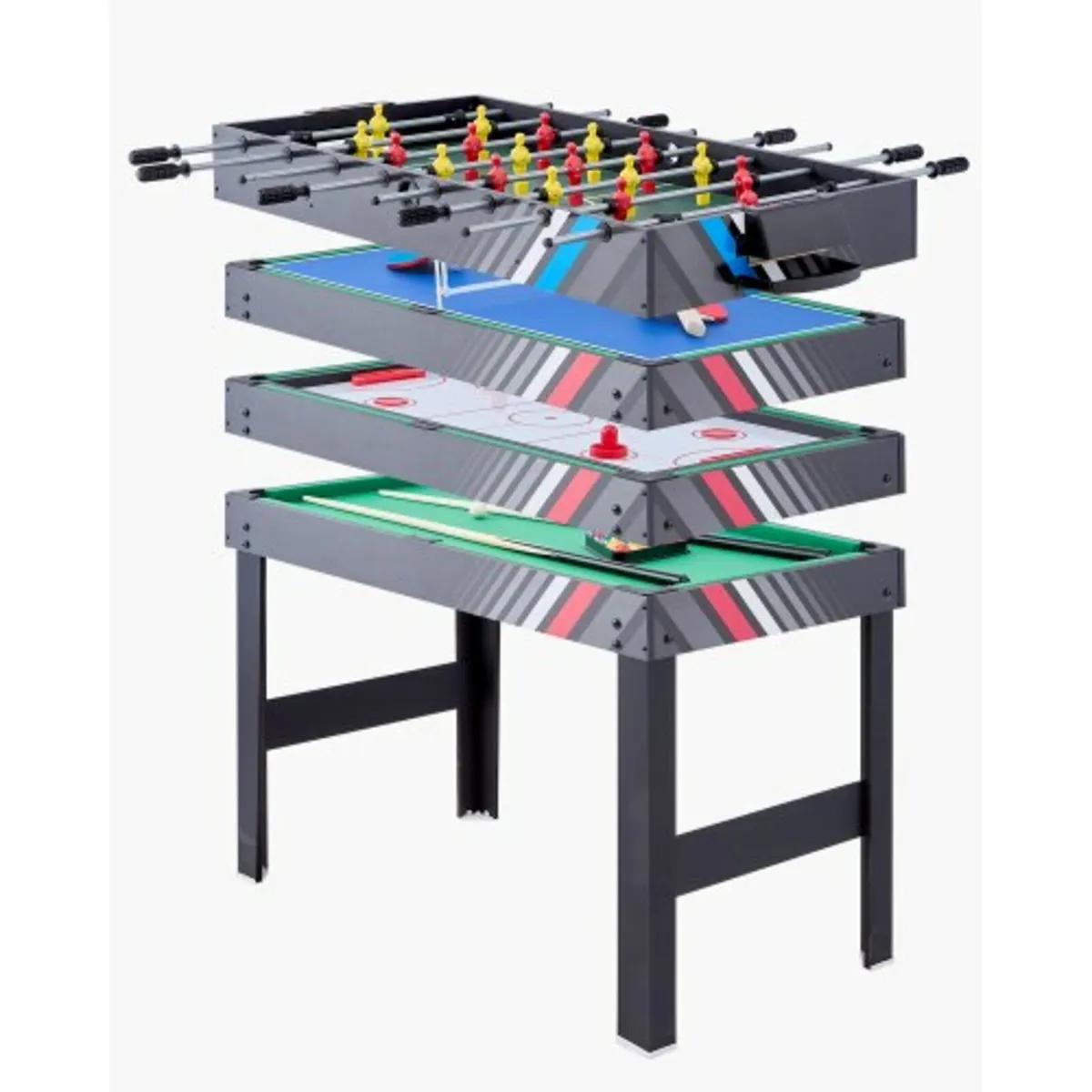 122cm Air Hockey Table 4-in-1 Combo Game Table Foo - Image 1