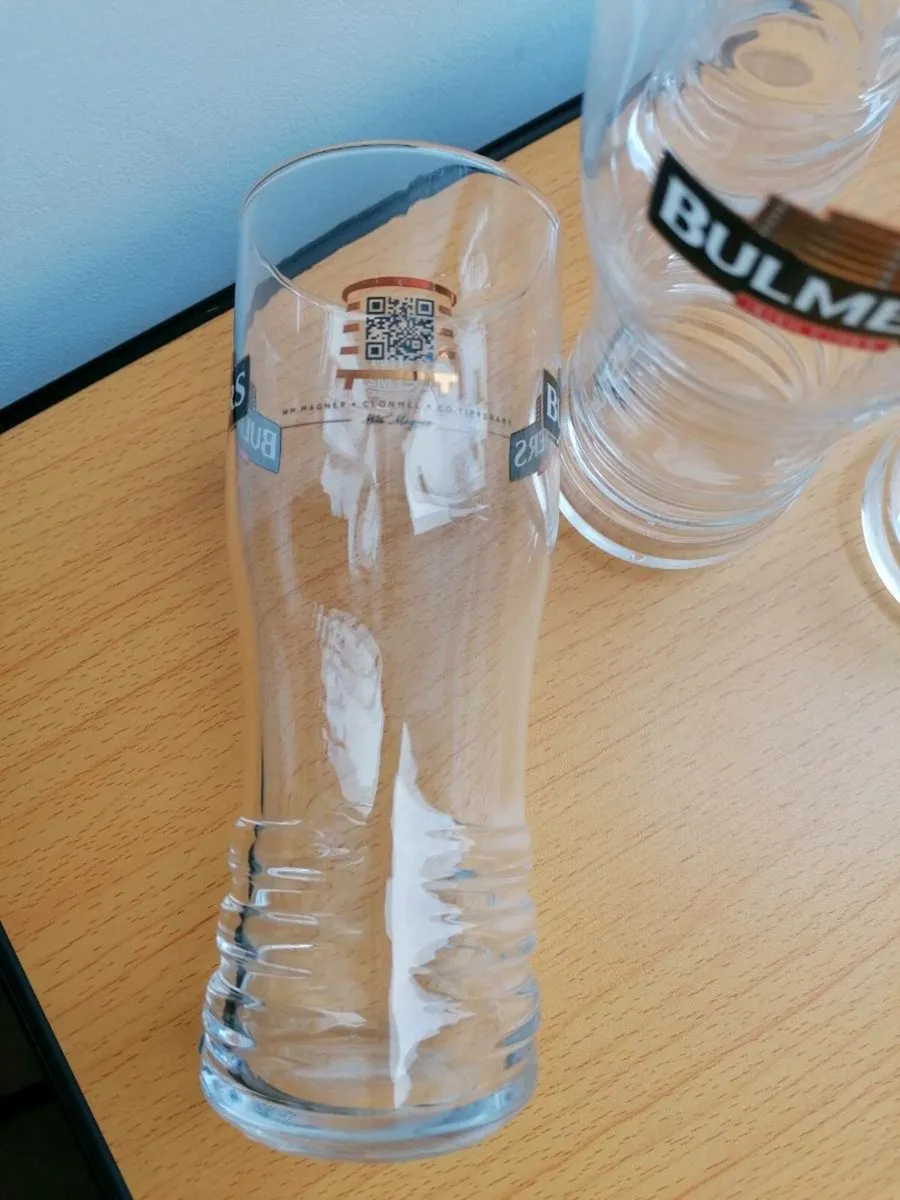 6 x Bulmers Cider Beer Pint Glasses - Image 3