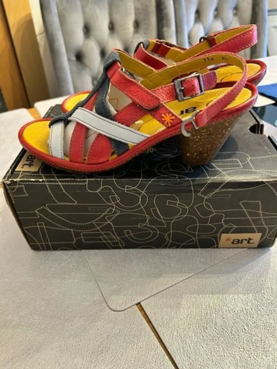 ART leather shoes size 8UK 41EU Like New - Image 1