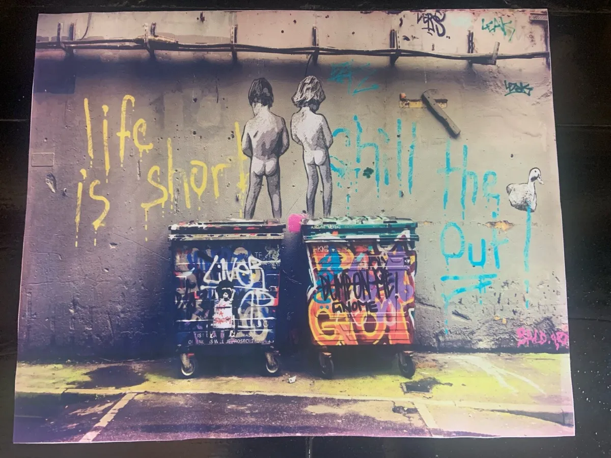 Banksy Print on canvas to display or frame - Image 1