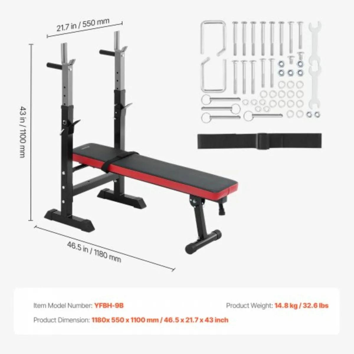 Weight Bench Sit up Bench Home Gym Strength Traini - Image 4