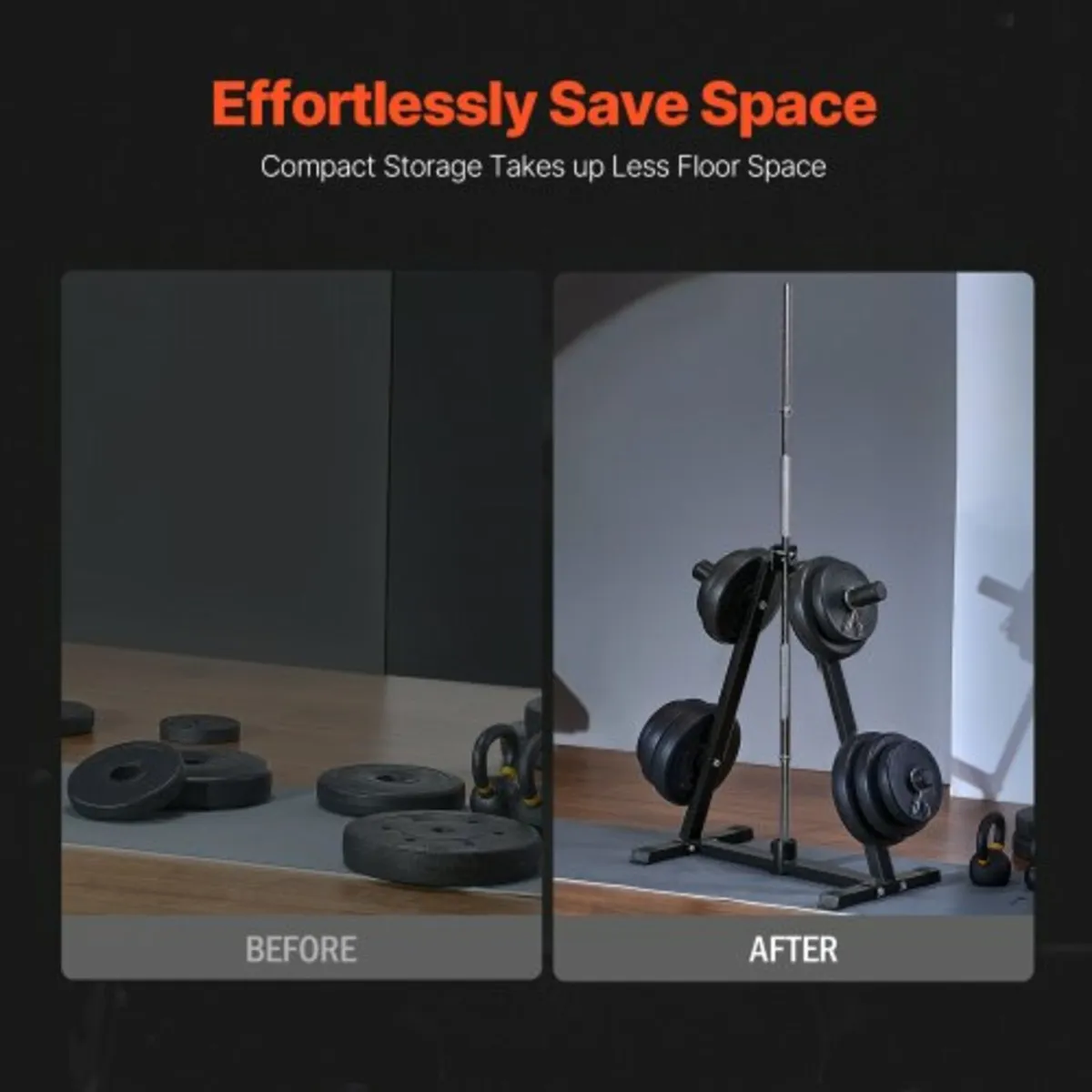 Weight Plate Rack Weight Plate Tree Home Gym Barbe - Image 2