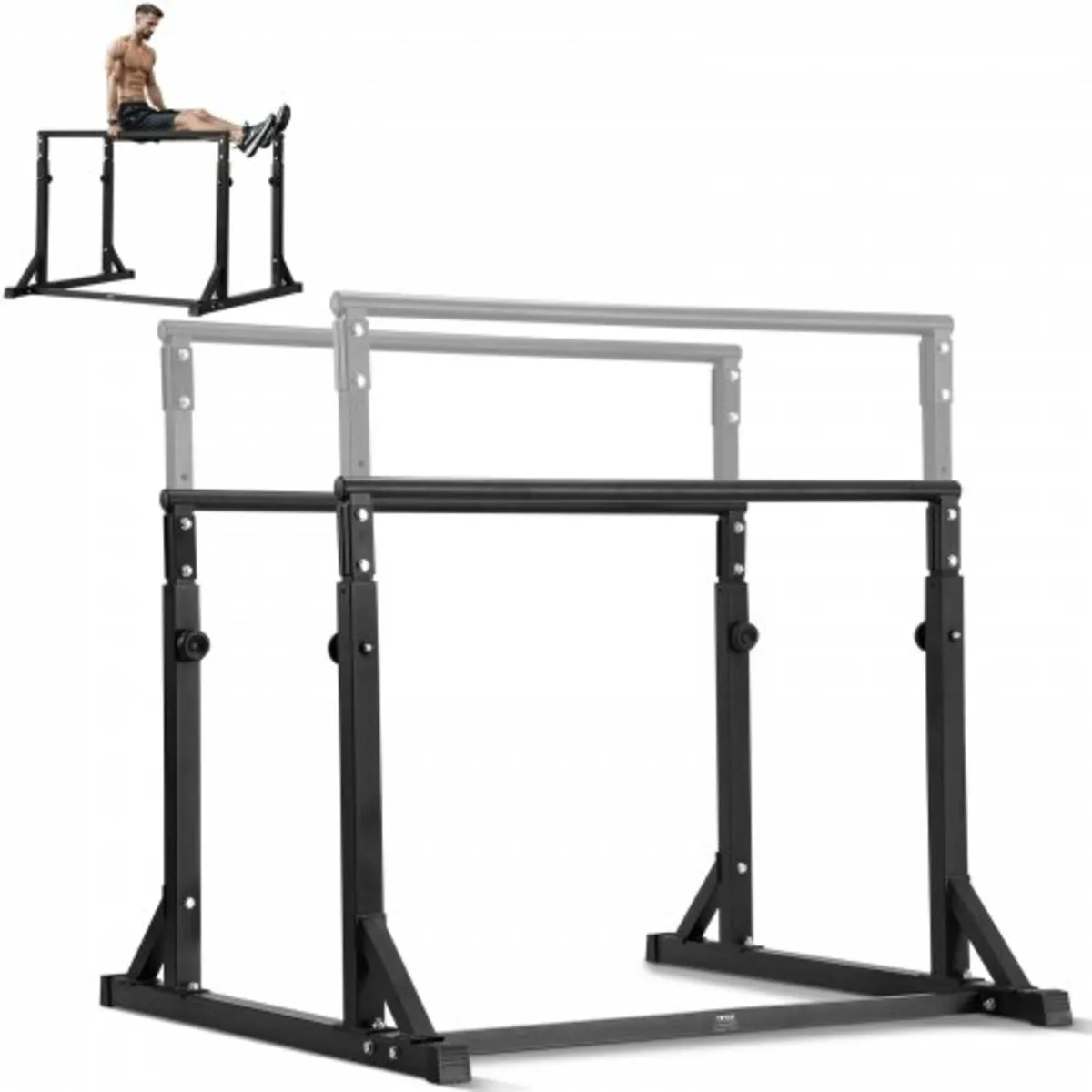 Dip Bar, 800 lbs Capacity, Heave Duty Dip Stand St - Image 1