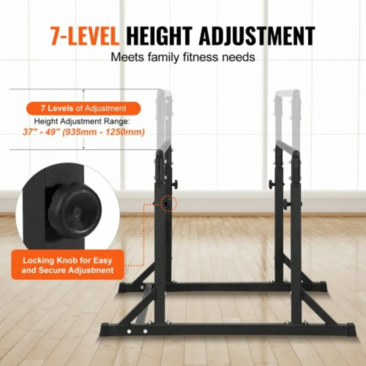 Dip Bar, 800 lbs Capacity, Heave Duty Dip Stand St - Image 2