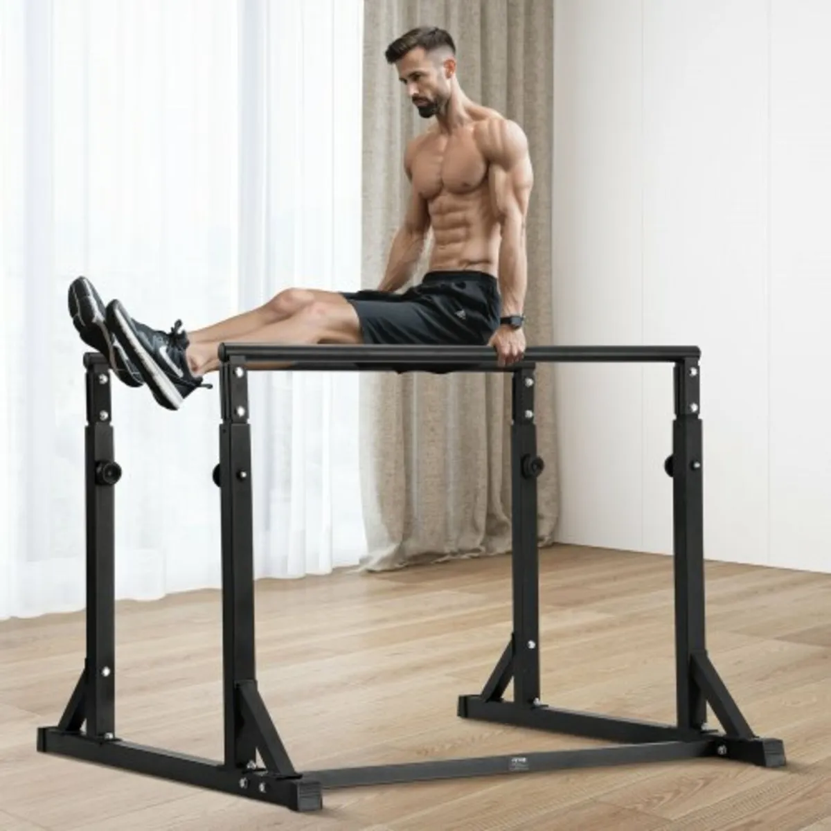 Dip Bar, 800 lbs Capacity, Heave Duty Dip Stand St - Image 4