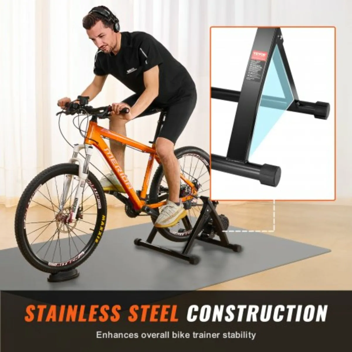 Bike Trainer Stand, Magnetic Stationary Bike Stand - Image 2