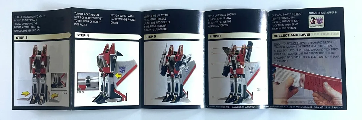 TRANSFORMERS Robots - 2 x Vintage 1984 Booklets - Image 4