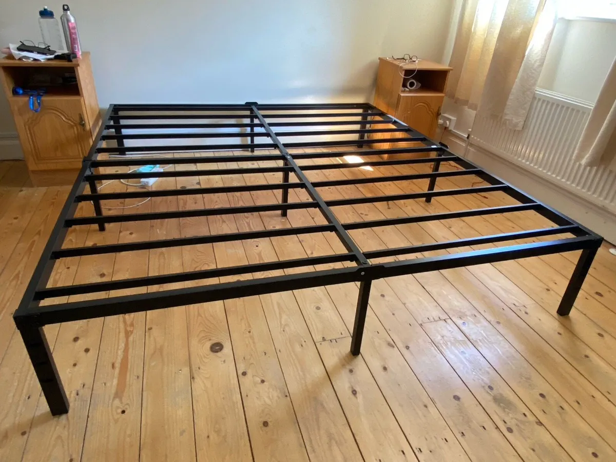 Metal Bed Frame 80*72 inches, box packed - Image 2